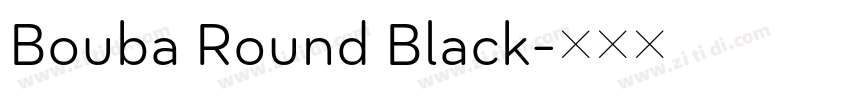 Bouba Round Black字体转换